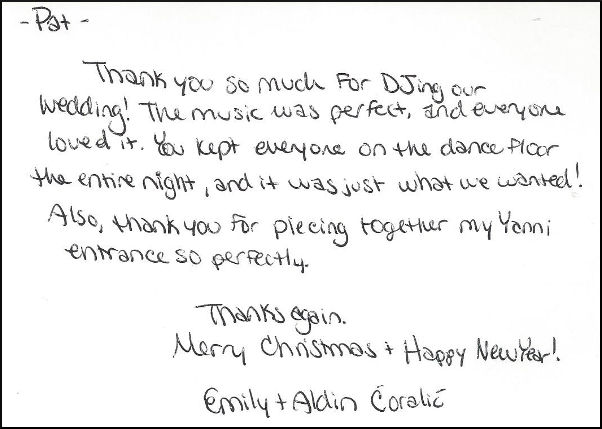 Emily & Aldin Coralie.