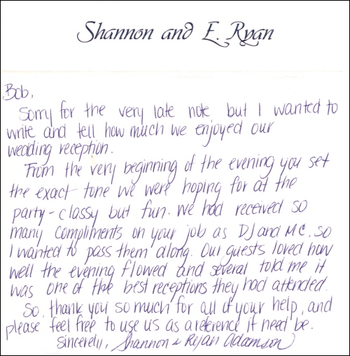 Shannon & Ryan Letter.